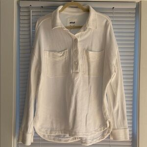 White aerie Button-Up Shirt